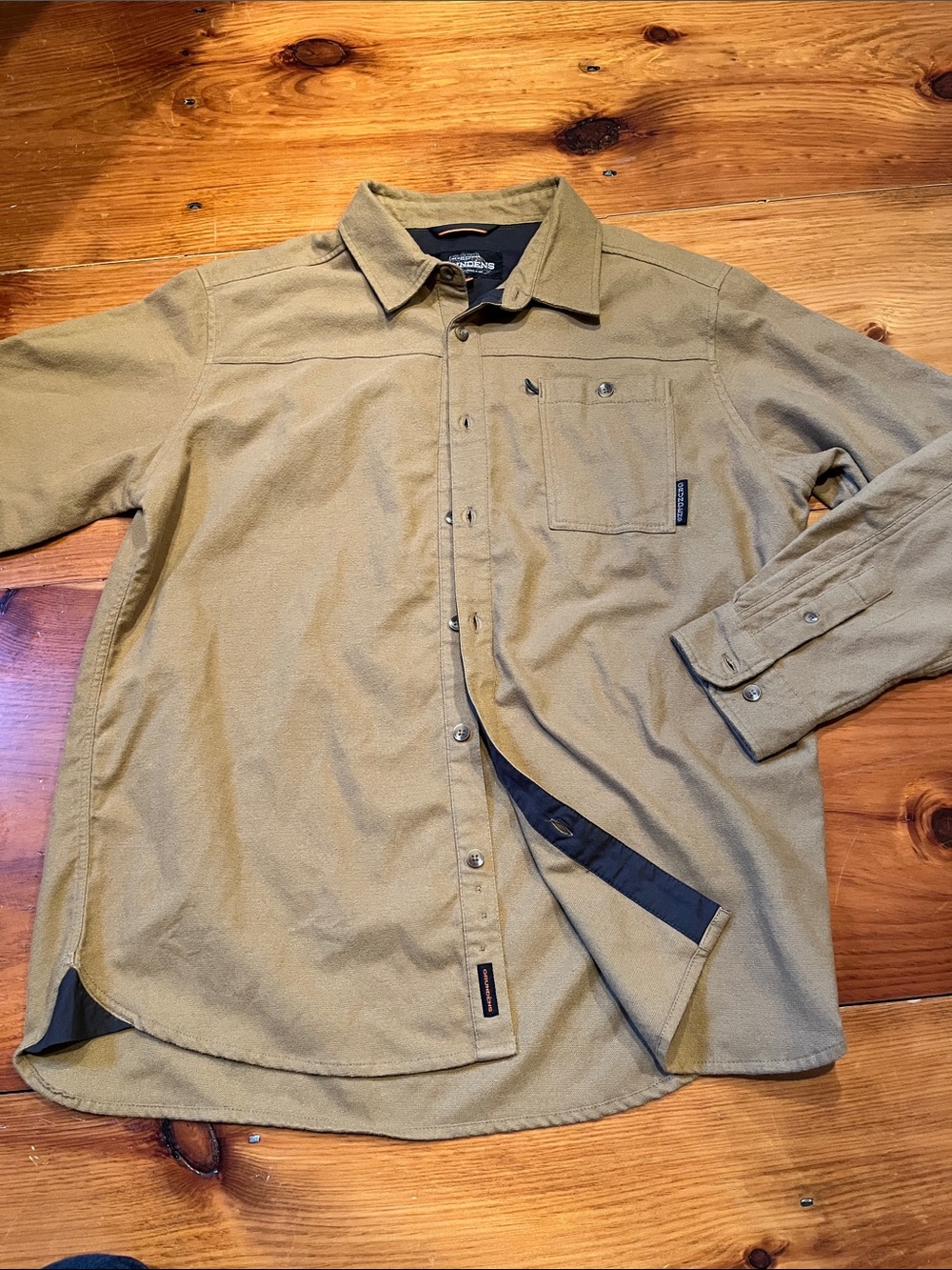 Grundéns L Stealhead Flannel Shirt Button Down Long Sleeve Sweden Fishing